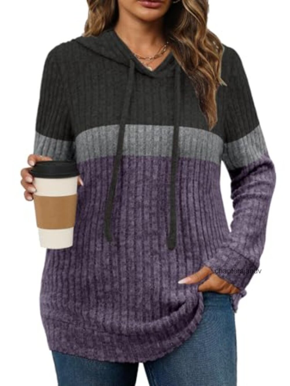 Plus Size Lightweight Hoodie Long Sleeve Sweater Pullover